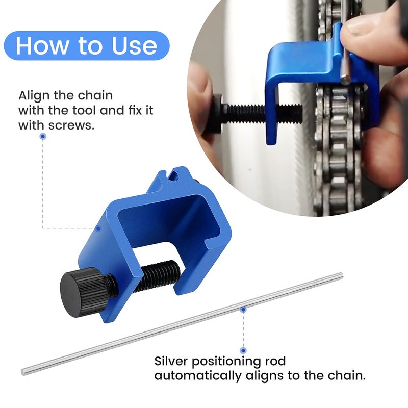 PEATOVIE Chain Alignment Tool Suitable for Motorcycles and ATVs, Quick Accurate Alignment Tool - Image 4